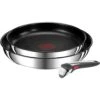 Tefal Pfannen-Set »Ingenio Preference On«, Edelstahl, (Set, 3 Tlg.), Antihaft, Abnehmbarer Griff, Thermo-Signal, Alle Herdarten, Induktion