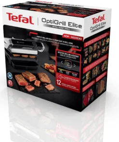 Tefal GC750D16 Optigrill Elite Kontaktgrill, Silber/schwarz 34 Tefal GC750D16 Optigrill Elite Kontaktgrill, Silber/schwarz -Tefal 027fddefe8033f546b7b1e968bad7e0b