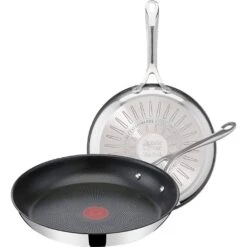 Tefal Pfannen-Set »Jamie Oliver Cook's Direct«, Edelstahl, (2 Tlg.), Aus Edelstahl, Antihaft, Thermo-Signal, Alle Herdarten Induktion, Set -Tefal 03a947abe30260eded844e736087ffe0