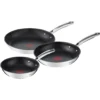 Tefal Pfannen-Set »Duetto+ G732S3«, Edelstahl, (Set, 3 Tlg.), Premium Edelstahl, Induktionspfanne, Temperaturanzeiger, Ø 20/24/28 Cm