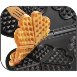 Tefal Waffeleisen »WM311D«, 1200 W, 2 Herzwaffeln Gleichzeitig, Stufenloser Temperatur Für Wunsch-Bräunung -Tefal 05c2dd7913c4afb580ba9e0ebf1c748c