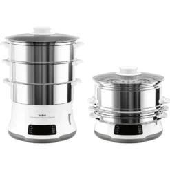 Tefal Dampfgarer »VC502D Convenient Series Deluxe«, 900 W, Touchscreen, 8 Programme, Garen Auf 3 Ebenen, Behälter Aus Edelstahl -Tefal 069299892ad9b205a198ca75ef1b9750