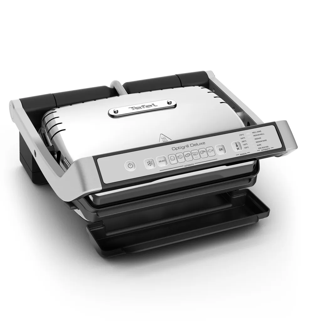 TEFAL GC707D Optigrill Deluxe Kontaktgrill (2000 Watt, Abnehmbare Platten, Automatische Programme, 5 Temperaturstufen, Spülmaschinenfeste Teile, Sensor-Technologie) 6 TEFAL GC707D Optigrill Deluxe Kontaktgrill (2000 Watt, Abnehmbare Platten, Automatische Programme, 5 Temperaturstufen, Spülmaschinenfeste Teile, Sensor-Technologie) – Bild 4