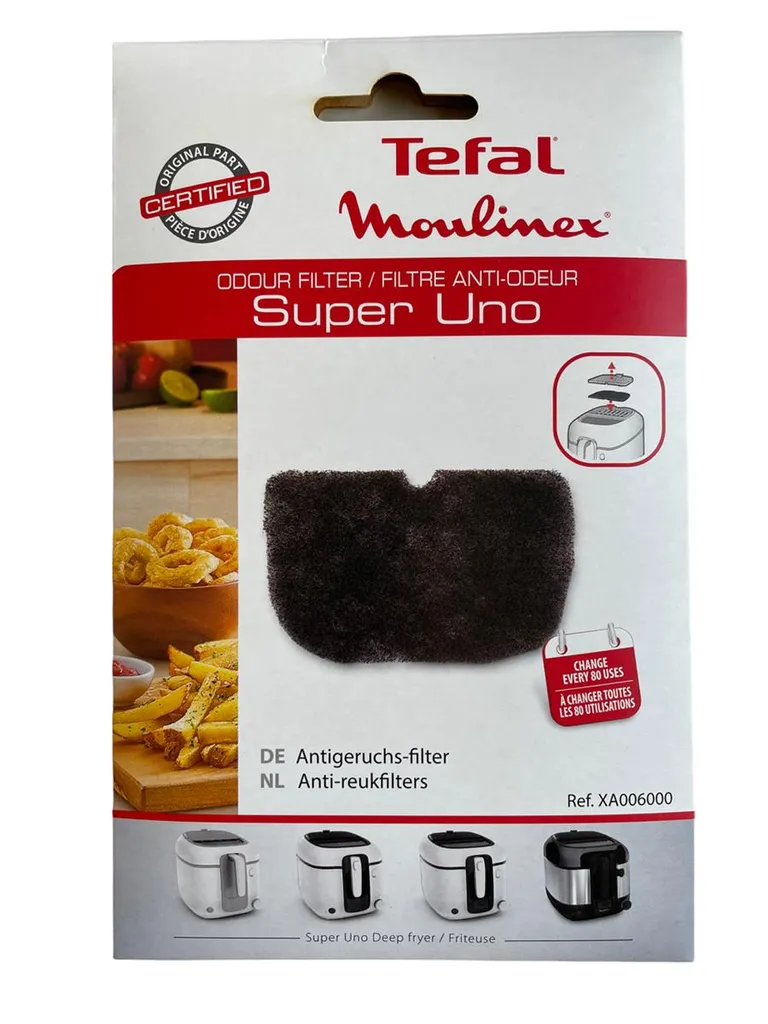 Tefal Moulinex Friteusenfilter Anti-Geruchs-Filter Für Super Uno Friteuse - Nr. XA006000 5 Tefal Moulinex Friteusenfilter Anti-Geruchs-Filter Für Super Uno Friteuse - Nr. XA006000 – Bild 3