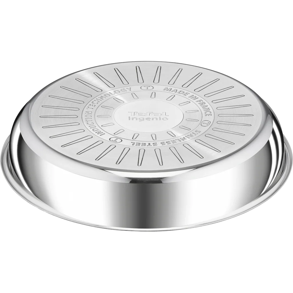 Tefal Pfannen-Set »Ingenio Preference L97394«, Edelstahl, (Set, 3 Tlg.), Stapelbar, Antihaftversiegelung, Induktion, Made In France, Kompakt 5 Tefal Pfannen-Set »Ingenio Preference L97394«, Edelstahl, (Set, 3 Tlg.), Stapelbar, Antihaftversiegelung, Induktion, Made In France, Kompakt – Bild 3