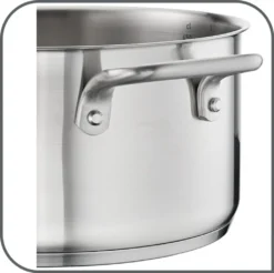 Tefal Virtuoso Topfset, 7-Teilig, Edelstahl - 7-Teiliges Set Aus 1x Stielkasserolle 16cm, 3x Kochtöpfen 16/20/24cm + 3x Deckel -Tefal 0984ed78f83ca15f49050bf5c15b097b