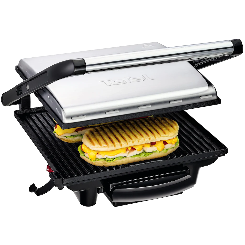 Tefal Kontaktgrill »GC241D Inicio«, 2000 W, Fettarmes Grillen, Gerillte Grillplatten Antihaftbeschichtet, Wenig Öl 3 Tefal Kontaktgrill »GC241D Inicio«, 2000 W, Fettarmes Grillen, Gerillte Grillplatten Antihaftbeschichtet, Wenig Öl