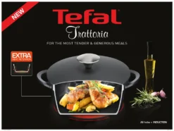 Tefal Trattoria Topf Mit Gussdeckel, 24cm, 4,57l, Aluguss -Tefal 0b19c5bc67ab9ba88181149c6282a450