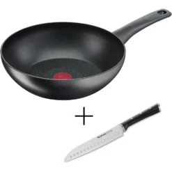 Tefal Wok »Ultimate On + Ice Force«, Set: Wokpfanne Und Santokumesser