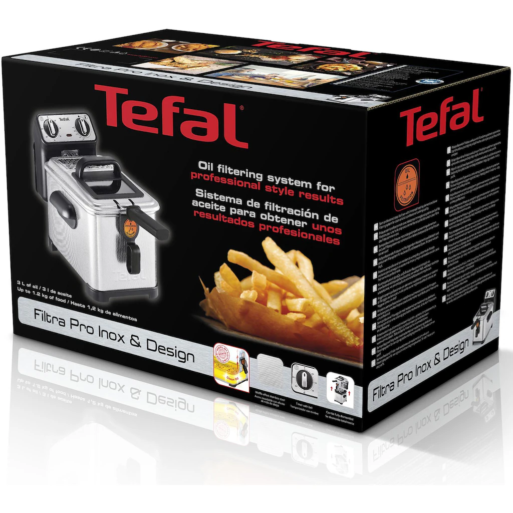 Tefal Fritteuse »FR5101 Filtra Pro Inox & Design«, 2300 W, 3,0 L, Mit Öl, Clean-Oil-System, Wärmeisoliert, Thermostat, Timer 7 Tefal Fritteuse »FR5101 Filtra Pro Inox & Design«, 2300 W, 3,0 L, Mit Öl, Clean-Oil-System, Wärmeisoliert, Thermostat, Timer – Bild 5