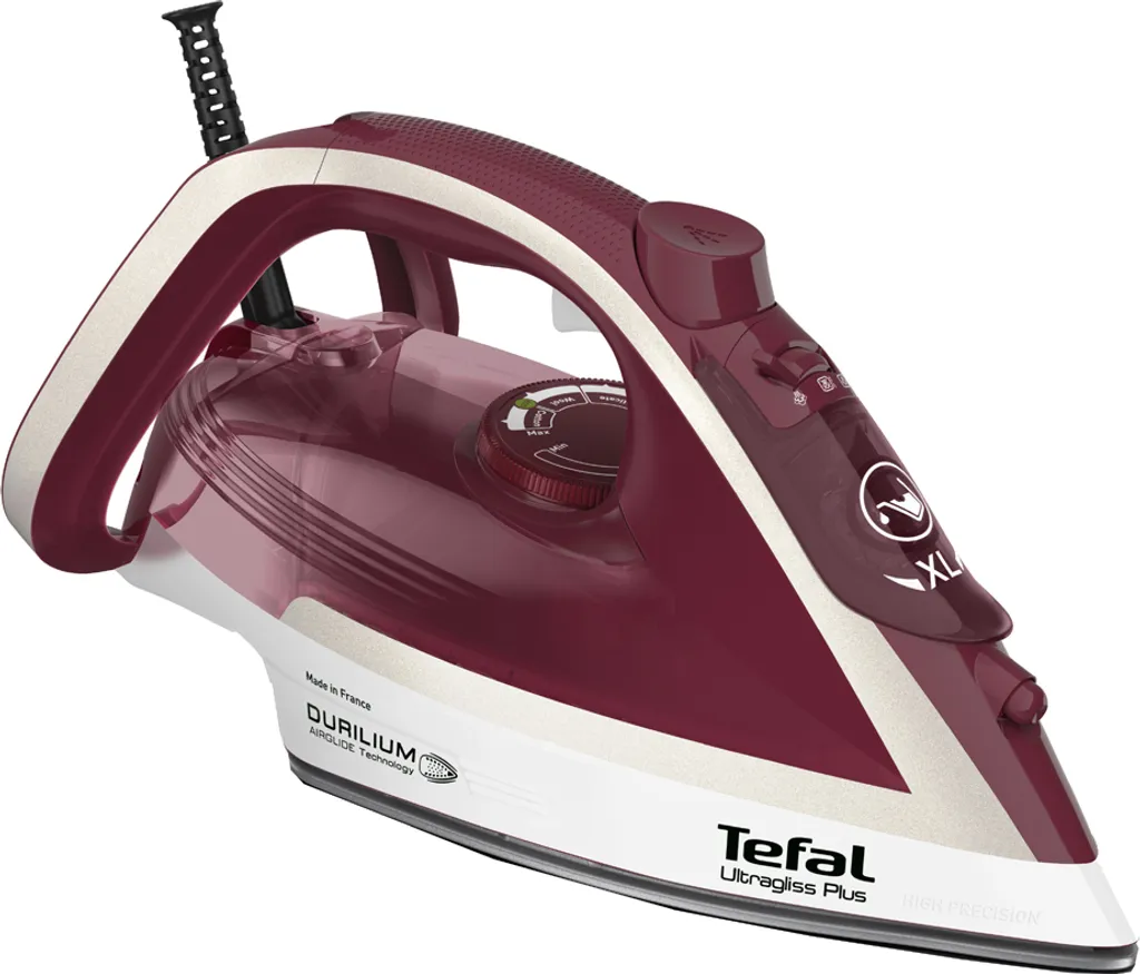 Tefal Dampfbügeleisen Ultragliss Plus FV6810 Bordeaux/weiß 3 Tefal Dampfbügeleisen Ultragliss Plus FV6810 Bordeaux/weiß