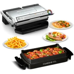 Tefal Kontaktgrill »GC724D OptiGrill+ XL«, 2000 W, Backschale, 9 Voreingestellte Programme, 4 Temperaturlevel