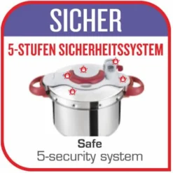 Tefal Schnellkochtopf »Clipso Minut' Perfect«, Edelstahl, (1 Tlg.), Dampfkochtopf Aus Edelstahl, 6L, Alle Herdarten, Induktion 12 Tefal Schnellkochtopf »Clipso Minut' Perfect«, Edelstahl, (1 Tlg.), Dampfkochtopf Aus Edelstahl, 6L, Alle Herdarten, Induktion -Tefal 16a7648e83440df5c28f97eb43fd7e6b