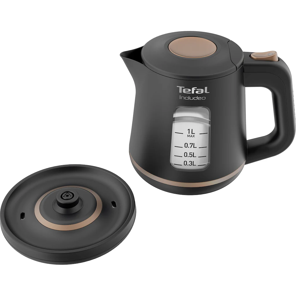 Tefal Wasserkocher »KI5338 Includeo«, 1 L, 2400 W, Anti-Rutsch-Griff, Wasserstandsanzeige, Herausnehmbarer Filter 4 Tefal Wasserkocher »KI5338 Includeo«, 1 L, 2400 W, Anti-Rutsch-Griff, Wasserstandsanzeige, Herausnehmbarer Filter – Bild 2