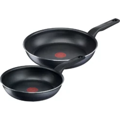 Tefal Pfannen-Set »C38590 XL Force«, Aluminium, (Set, 2 Tlg.), Antihaft, Thermo-Signal, Tiefe Form, Alle Herdarten Außer Induktion