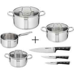 Tefal Topf-Set »Virtuoso 7er + Ice Force«, 10-teilig