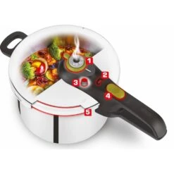 Tefal Schnellkochtopf »Sercure 5 V2 Neo«, Edelstahl, (1 Tlg.), Dampfkochtopf Aus Edelstahl, 4 L, 5-fach Sicherheitssystem, Induktion -Tefal 212b97f09786ce702b7927777b0cac14