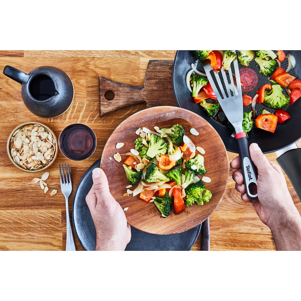 Tefal Bratpfanne »Ultimate On«, Aluminium, (1 Tlg.), Titanium Antihaftbeschichtung, Thermo-Signal, Alle Herdarten Induktion 6 Tefal Bratpfanne »Ultimate On«, Aluminium, (1 Tlg.), Titanium Antihaftbeschichtung, Thermo-Signal, Alle Herdarten Induktion – Bild 4