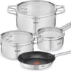 Tefal NORDICA Topfset Edelstahl 6-teilig H852S3 + DUETTO Bratpfanne °20cm -Tefal 28b1a65021de0df8fadf1c3615030a36