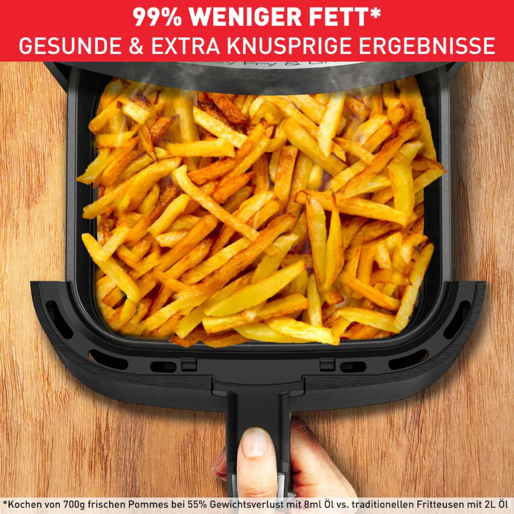 Tefal Heißluftfritteuse »EY5058 Easy Fry & Grill Precision«, 1400 W, Heißluftfritteuse & Grill, Digitales Display, 4,2 L, 8 Kochprogramme 6 Tefal Heißluftfritteuse »EY5058 Easy Fry & Grill Precision«, 1400 W, Heißluftfritteuse & Grill, Digitales Display, 4,2 L, 8 Kochprogramme – Bild 4