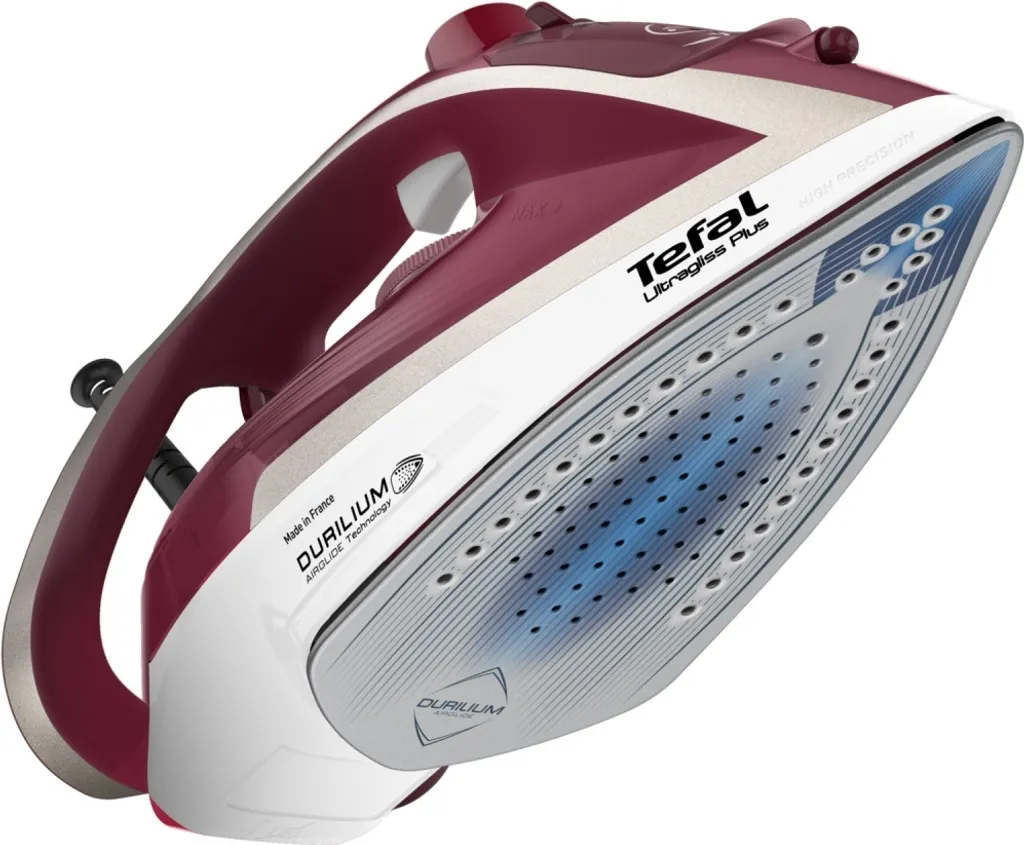 Tefal Dampfbügeleisen Ultragliss Plus FV6810 Bordeaux/weiß 10 Tefal Dampfbügeleisen Ultragliss Plus FV6810 Bordeaux/weiß – Bild 8