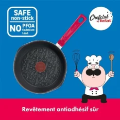 Chefclub Von Tefal G8061704 Deep Herd 22cm Himbeerrot, Non-Stick-Beschichtung, Kompatibel Mit Allen Lichtern Mit Induktion. -Tefal 2b455963c2ecc8ce335c1e835fe9d24a