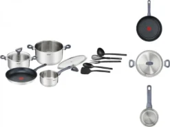 Tefal G713SB Daily Cook Set - Koch-Set - Schwarz/silber -Tefal 2cb8ab0c22789e3e42ea007f858c1333