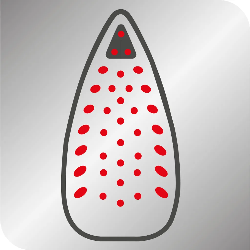 Tefal Dampfbügeleisen Ultragliss Plus FV6810 Bordeaux/weiß 7 Tefal Dampfbügeleisen Ultragliss Plus FV6810 Bordeaux/weiß – Bild 5