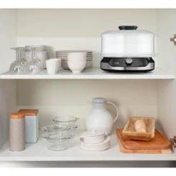 Tefal Dampfgarer »VC2048 Ultracompact«, 800 W, 3 Aufsätze, 60-Minuten-Timer, 9-L-Kapazität, Inkl. Reis-Einsatz -Tefal 3003eed14dd96ce454d59baf42f49253