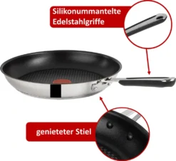 Tefal E76 Jamie Oliver Pfanne 28 Cm Induktion 3 TLG Set 4, NR 1, Bratpfanne Hoher Rand, Antihaft-beschichtet, Backofenofengeeignet, Spülmaschinenfest, Hohe GLEITFÄHIGKEIT,FÜR ALLE HERDARTEN -Tefal 31b51111b9a9822dc02cb5b244c2937e 1