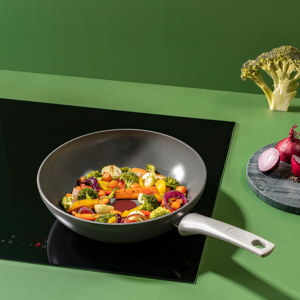 Tefal Wok »l C42719 Renew On«, Aluminium, (1 Tlg.), Umweltfreundlich, Recycelt, Thermo-Signal, Ø 28 Cm, Induktion 7 Tefal Wok »l C42719 Renew On«, Aluminium, (1 Tlg.), Umweltfreundlich, Recycelt, Thermo-Signal, Ø 28 Cm, Induktion – Bild 5