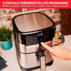 Tefal Fritteuse »EY505D Easy Fry & Grill Deluxe«, 1400 W, Heißluftfritteuse & Grill, Digitales Display, 4,2 L, 8 Kochprogramme -Tefal 399d0b5d924354193087533bba41bbcc