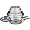 Tefal Pfannen-Set »Jamie Oliver Ingenio«, Edelstahl, (Set, 9 Tlg.), Edelstahl, Antihaft, Thermo-Spot, Alle Herdarten, Induktion, Set