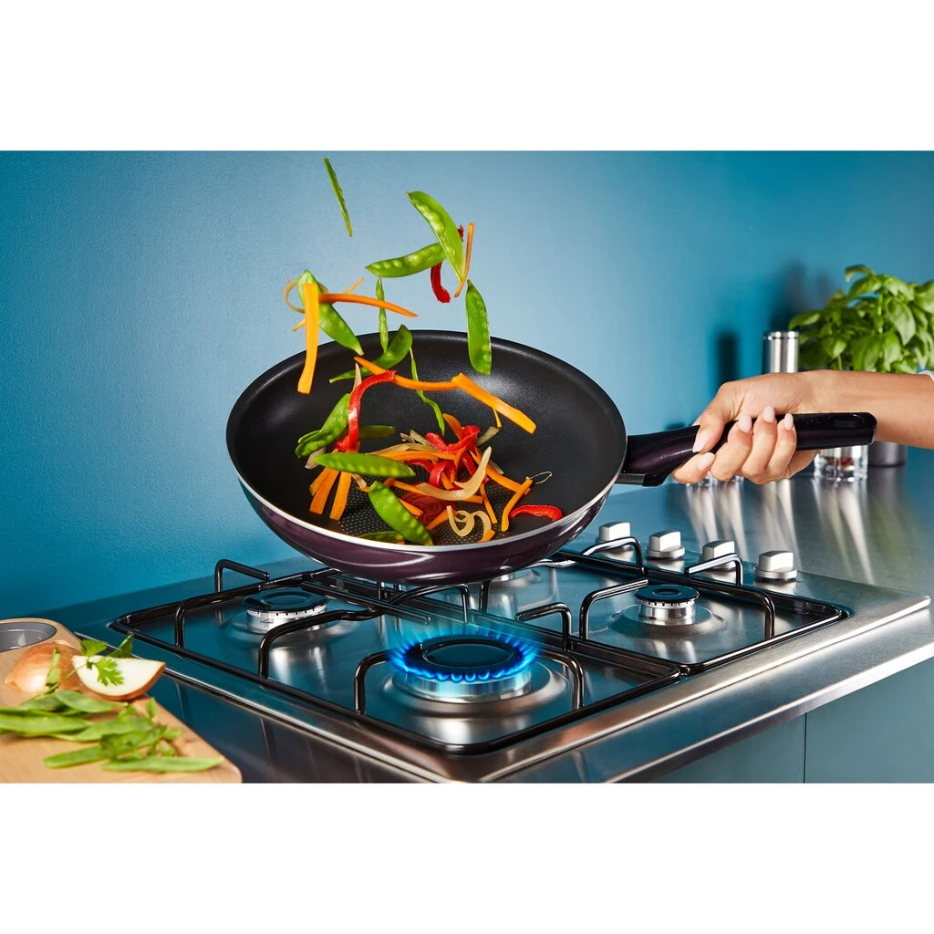 Tefal Wok »D52219 Resist Intense«, Aluminium, (1 Tlg.), Emaille, Antihaft, Thermo-Signal, Alle Herdarten Außer Induktion 8 Tefal Wok »D52219 Resist Intense«, Aluminium, (1 Tlg.), Emaille, Antihaft, Thermo-Signal, Alle Herdarten Außer Induktion – Bild 6