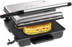 Tefal Kontaktgrill Inicio GC242D, Schwarz, Edelstahl, Rechteckig, Drehregler, 288 X 258 Mm, Scharnier, Fertig -Tefal 4922eb8bafaf6d944e6c7c9ad5a83bf5