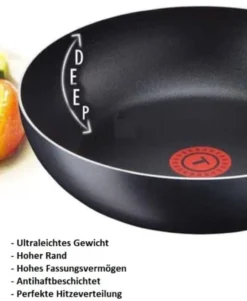 Tefal B30310 Cook&Clean Pfannenset 5tlg Hochrand, Pfanne 28cm + 30cm Hoher Rand, Teflon Antihaftbeschichtet, Bratpfanne Set Tief , Inkl. Deckel 13 Tefal B30310 Cook&Clean Pfannenset 5tlg Hochrand, Pfanne 28cm + 30cm Hoher Rand, Teflon Antihaftbeschichtet, Bratpfanne Set Tief , Inkl. Deckel -Tefal 4d988e325cd7046b9d4369ea03c923f9
