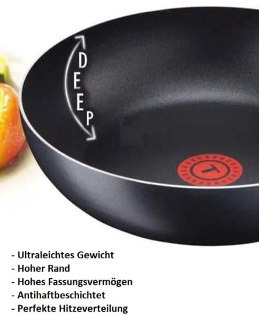 Tefal B30310 Cook&Clean Pfannenset 5tlg Hochrand, Pfanne 28cm + 30cm Hoher Rand, Teflon Antihaftbeschichtet, Bratpfanne Set Tief , Inkl. Deckel 7 Tefal B30310 Cook&Clean Pfannenset 5tlg Hochrand, Pfanne 28cm + 30cm Hoher Rand, Teflon Antihaftbeschichtet, Bratpfanne Set Tief , Inkl. Deckel – Bild 5
