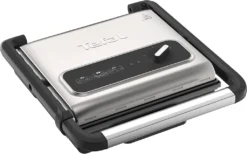 Tefal Kontaktgrill Inicio GC242D, Schwarz, Edelstahl, Rechteckig, Drehregler, 288 X 258 Mm, Scharnier, Fertig -Tefal 4e1727543d13d6a80770be57aa96e3e0