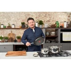 Tefal Bratpfanne »Jamie Oliver Cook's Direct«, Edelstahl, (1 Tlg.), Aus Edelstahl, Antihaft, Thermo-Signal, Alle Herdarten Induktion -Tefal 5ae81447f4067223c4c3446d67607e68