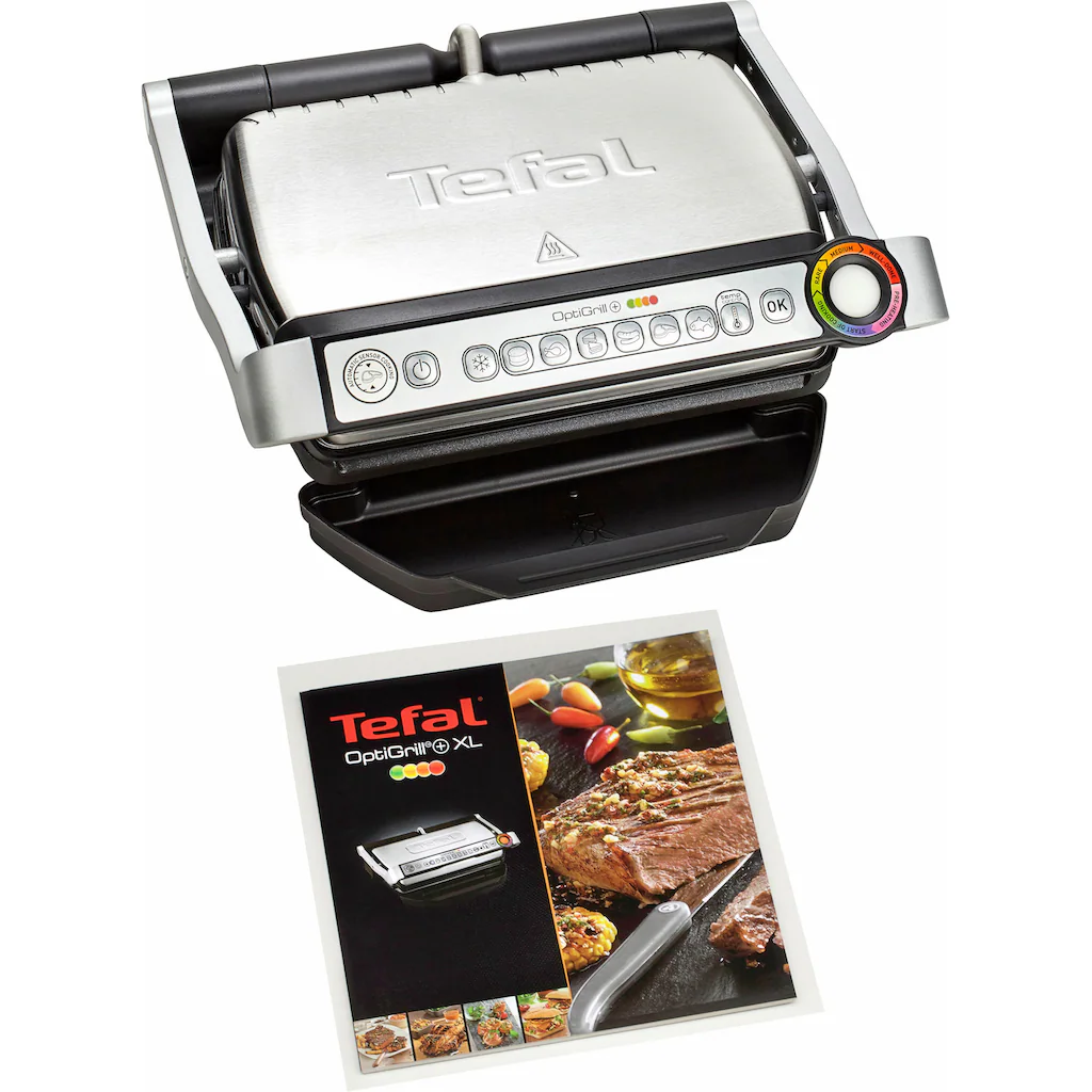 Tefal Kontaktgrill »GC712D OptiGrill+«, 2000 W, 6 Grillprogramme, Passt Temperatur + Grillzyklus Ans Grillgut An 3 Tefal Kontaktgrill »GC712D OptiGrill+«, 2000 W, 6 Grillprogramme, Passt Temperatur + Grillzyklus Ans Grillgut An