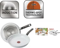 Tefal C90802 CERAMIC CONTROL WHITE Bratpfanne Induktion °20cm Crispy Results -Tefal 62c009df4b296a3bd3c423ff68532a03