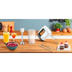 Tefal Handmixer »HT4621 Prep'Mix+«, 500 W, Turbo-Funktion, 2 Rührbesen, 2 Knethaken, Pürierstab-Aufsatz -Tefal 6551f1cc16f25685d2af2e82d0d1af9f
