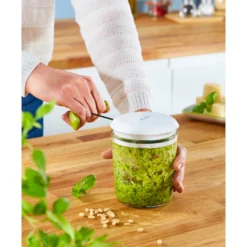 Tefal Zerkleinerer »K16441 + K16443 Jamie Oliver Chop & Shaker«, 450 Ml, Edelstahlklingen, Deckel, Messskala, Rotormesser -Tefal 695194992efb516b0f36712384227c23