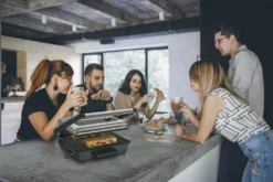 Tefal Kontaktgrill Inicio GC242D, Schwarz, Edelstahl, Rechteckig, Drehregler, 288 X 258 Mm, Scharnier, Fertig -Tefal 6a79b9fd76e625319cc8f4b12ab9509e