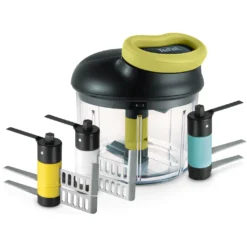 Tefal Zerkleinerer »5-Sekunden_Zerleinerer«, 900ml, Edelstahlklingen, Rutschfest, Ice-Crusher-, Püree, Schwarz/Grün