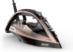 Tefal Ultimate Pure FV9845 Dampfbgeleisen (Dampfbgeleisen, Durilium Autoclean Soleplate, 3 M, 260 G/min, Schwarz, Kupfer, 60 G/min) -Tefal 73aa29432824db0e631eccd643828b46