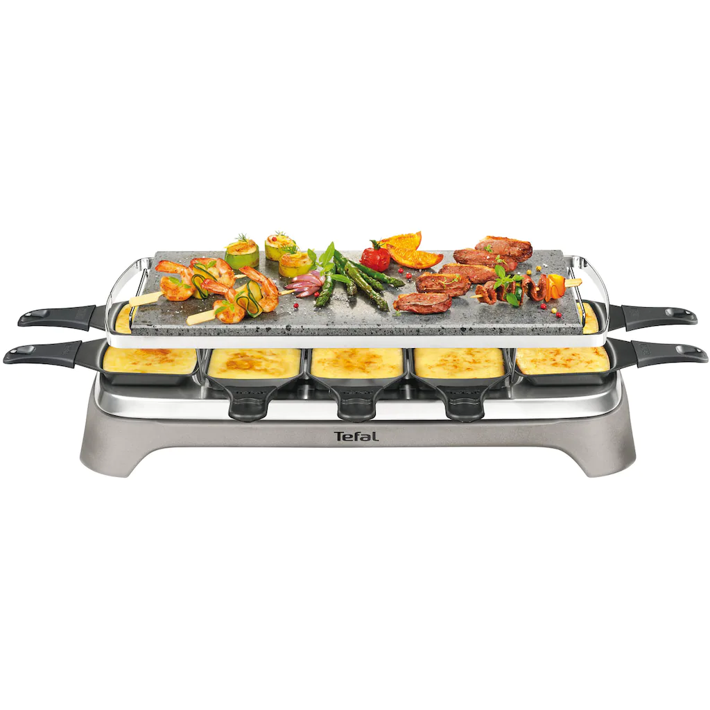 Tefal Raclette »PR457B Pierrade«, 10 St. Raclettepfännchen, 1350 W, Grill-Platte Aus Stein, Inkl. Schaber, Pfännchen Spülmaschinengeeignet 3 Tefal Raclette »PR457B Pierrade«, 10 St. Raclettepfännchen, 1350 W, Grill-Platte Aus Stein, Inkl. Schaber, Pfännchen Spülmaschinengeeignet