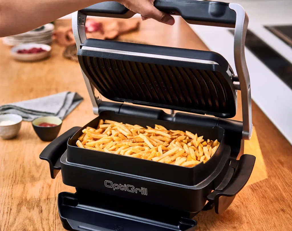 Tefal OptiGrill, Snacking & Baking Kontaktgrill, Schwarz, GC 7148 9 Tefal OptiGrill, Snacking & Baking Kontaktgrill, Schwarz, GC 7148 – Bild 7