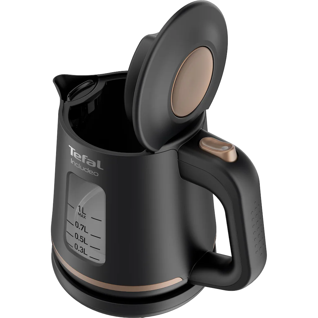 Tefal Wasserkocher »KI5338 Includeo«, 1 L, 2400 W, Anti-Rutsch-Griff, Wasserstandsanzeige, Herausnehmbarer Filter 5 Tefal Wasserkocher »KI5338 Includeo«, 1 L, 2400 W, Anti-Rutsch-Griff, Wasserstandsanzeige, Herausnehmbarer Filter – Bild 3