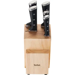 Tefal Messerblock »Ice Force«, 6 Tlg., Eishärtung, Dauerhafte Leistungsstärke, Formschön, Edelstahl/Holz